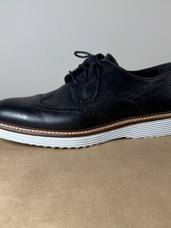 Johnston & Murphy Black Longwing Derby White Sole Men’s 8M main image 11